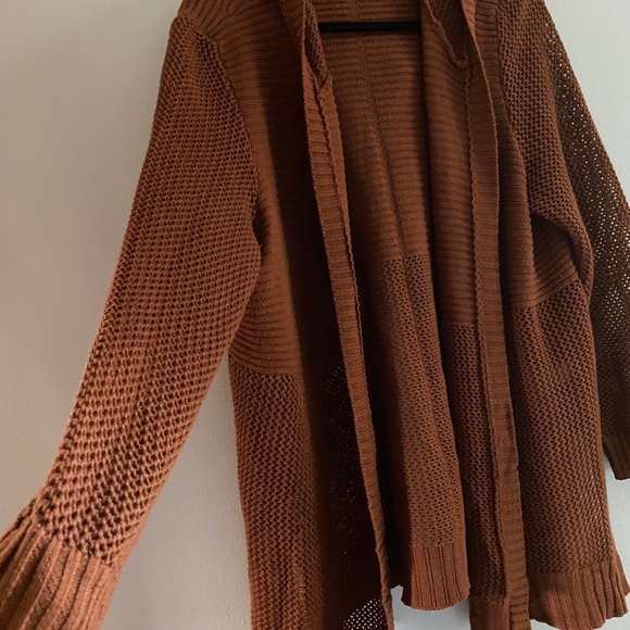 Hooded knit cardigan - Picture 3 of 4